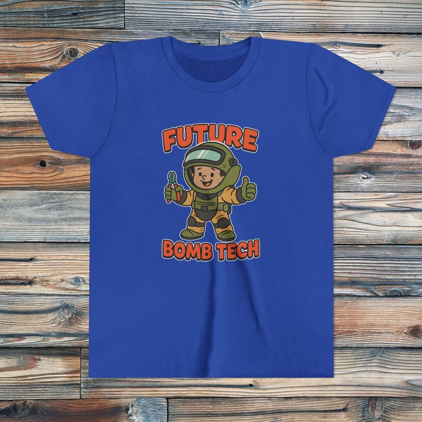 K-Factor Supply Co Kids Future Bomb Tech Mk 1 Mod 1 T-Shirt True Royal / S