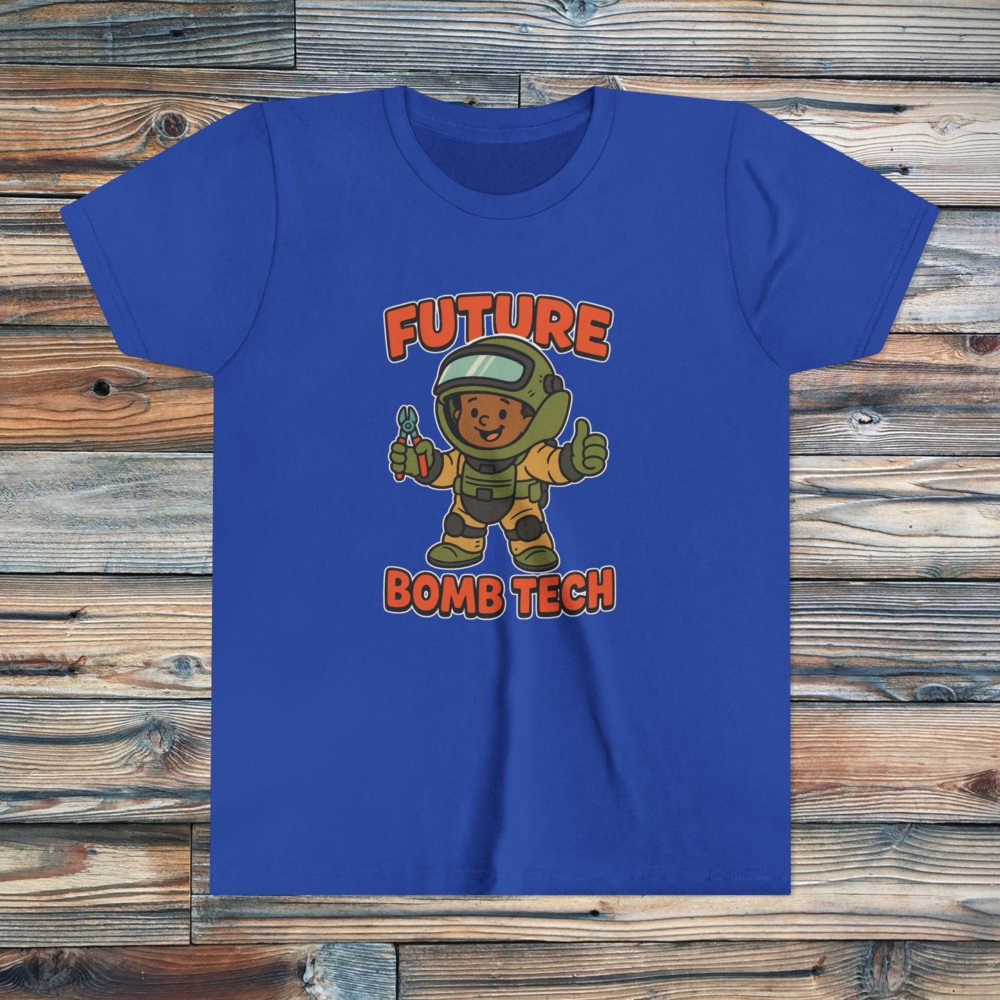 K-Factor Supply Co Kids Future Bomb Tech Mk 1 Mod 2 T-Shirt True Royal / S