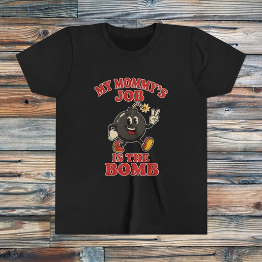 K-Factor Supply Co Kids Mommy's Job T-Shirt Black / S