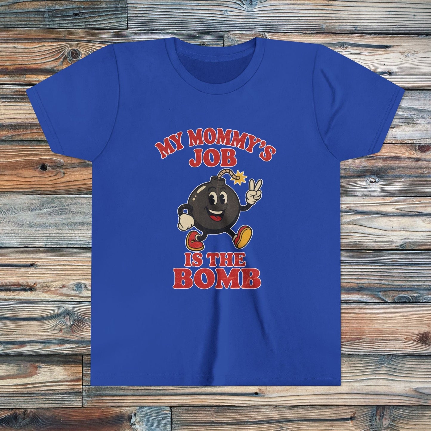 K-Factor Supply Co Kids Mommy's Job T-Shirt True Royal / S