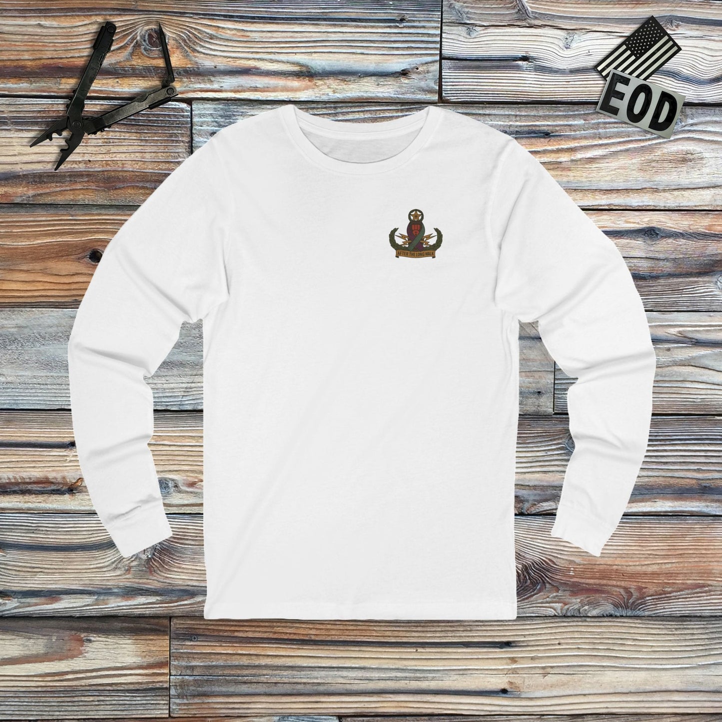 K-Factor Supply Co ATLW (Long Sleeve - Back Print) T-Shirt S / White