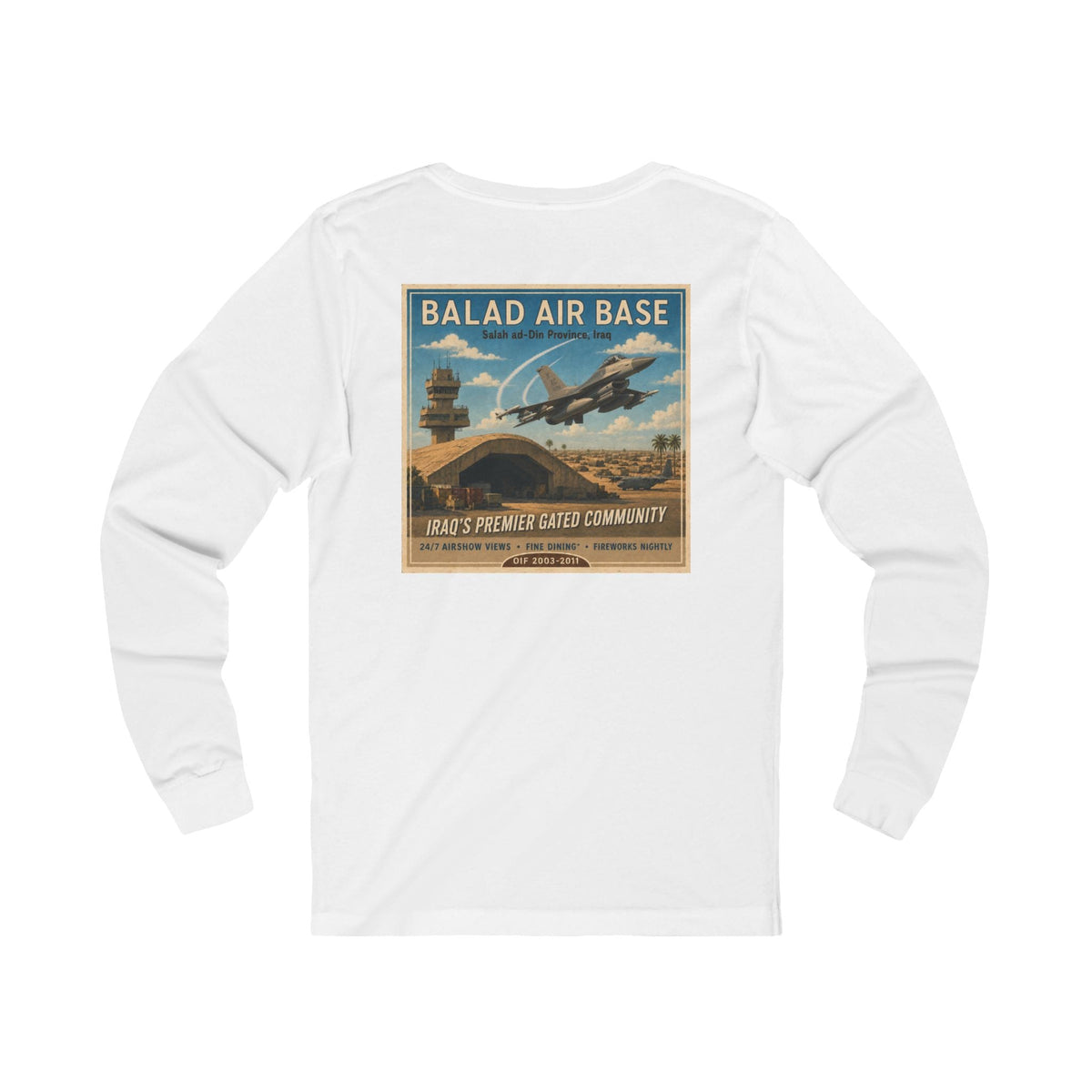 K-Factor Supply Co Balad Travel (Long Sleeve - Back Print) T-Shirt