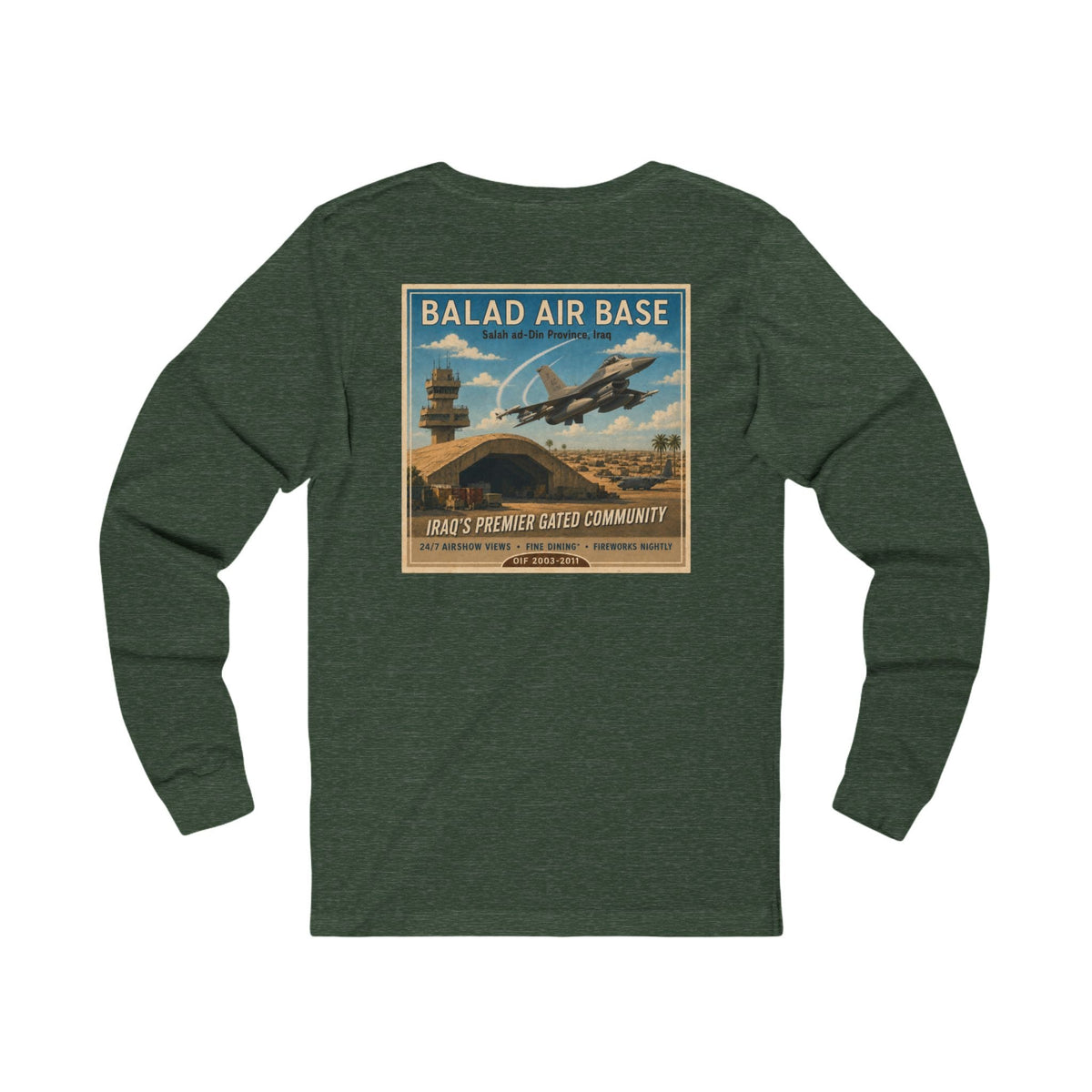 K-Factor Supply Co Balad Travel (Long Sleeve - Back Print) T-Shirt