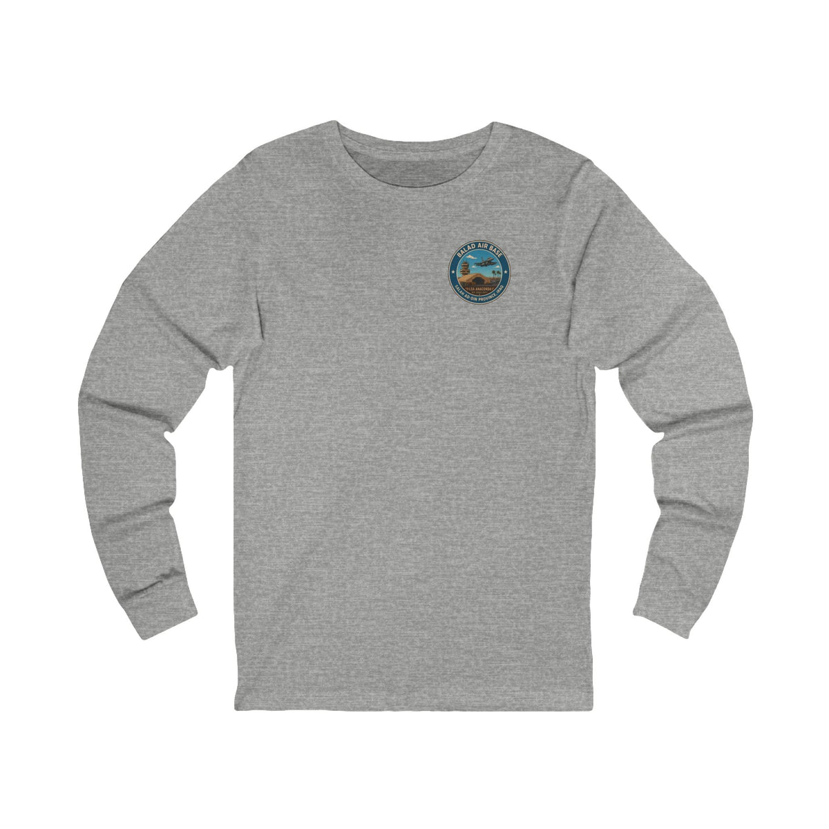 K-Factor Supply Co Balad Travel (Long Sleeve - Back Print) T-Shirt S / Athletic Heather