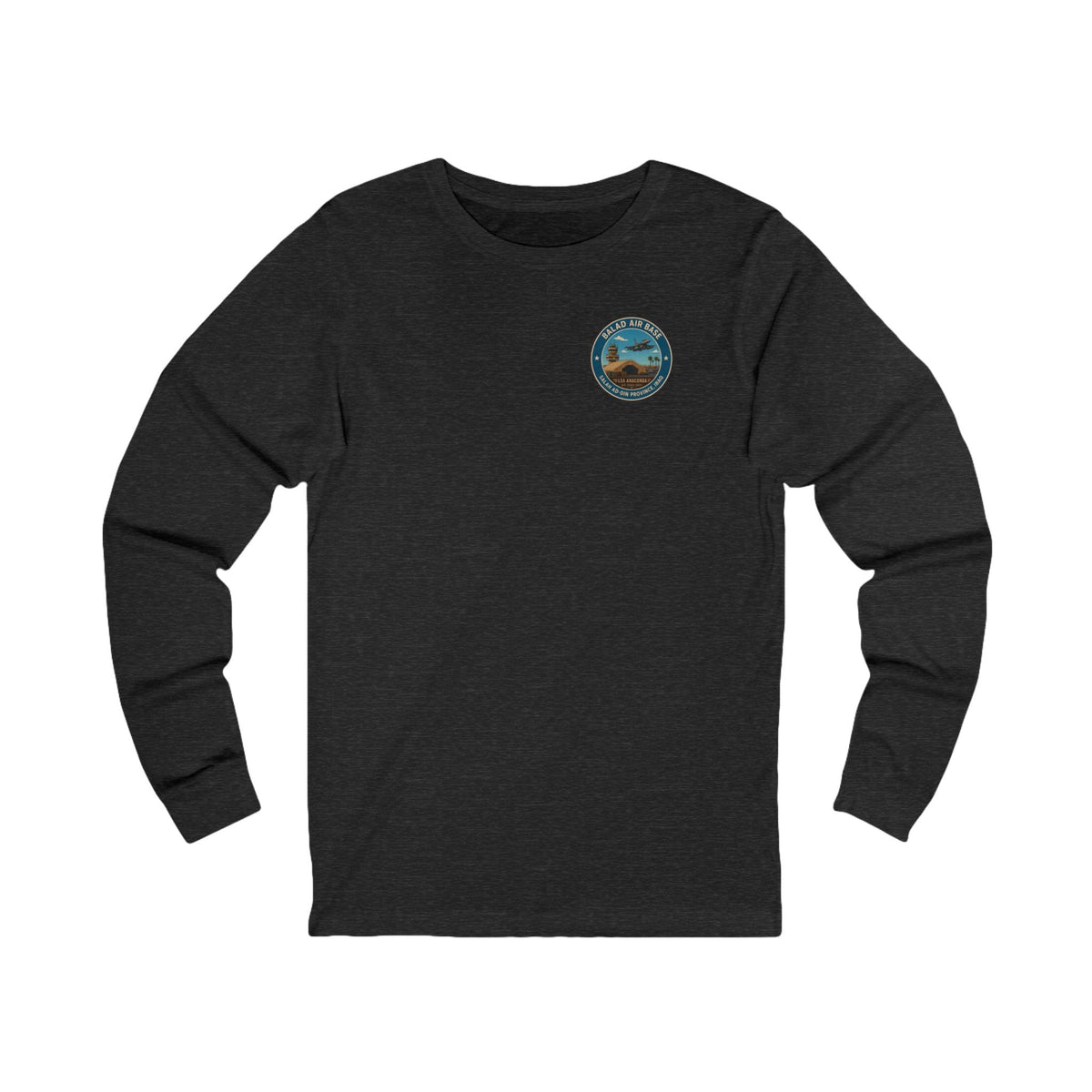 K-Factor Supply Co Balad Travel (Long Sleeve - Back Print) T-Shirt S / Dark Grey Heather