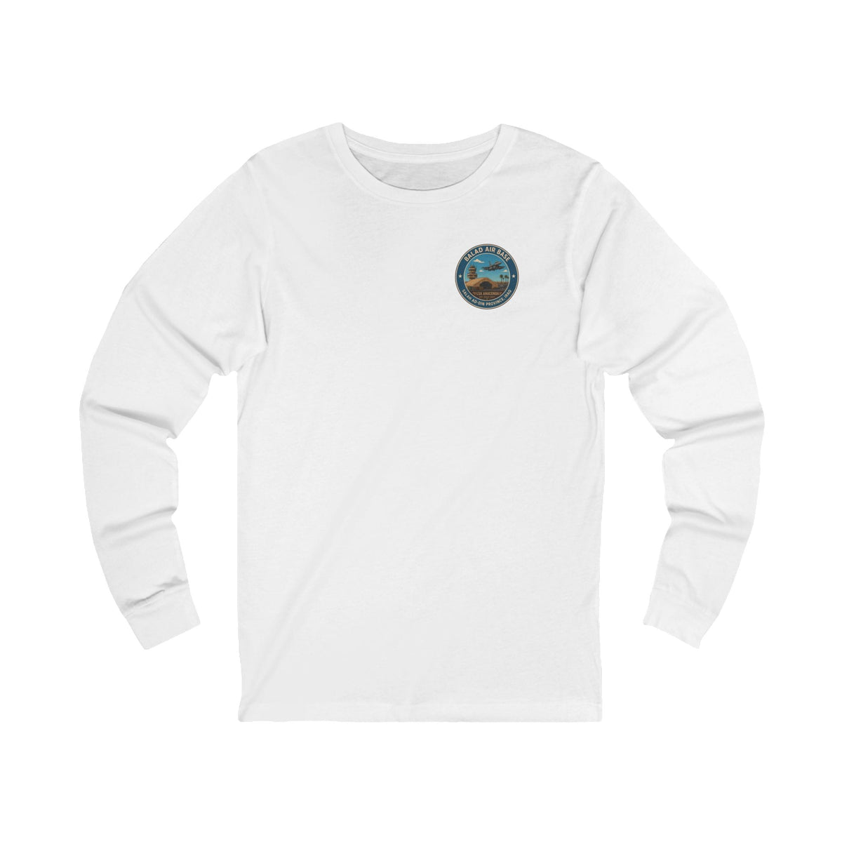 K-Factor Supply Co Balad Travel (Long Sleeve - Back Print) T-Shirt S / White