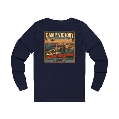 K-Factor Supply Co Camp Victory Travel (Long Sleeve - Back Print) T-Shirt