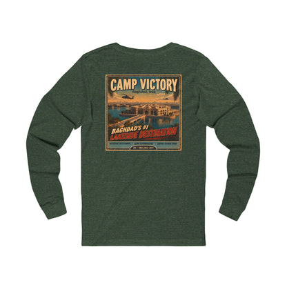 K-Factor Supply Co Camp Victory Travel (Long Sleeve - Back Print) T-Shirt
