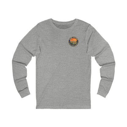 K-Factor Supply Co Camp Victory Travel (Long Sleeve - Back Print) T-Shirt S / Athletic Heather