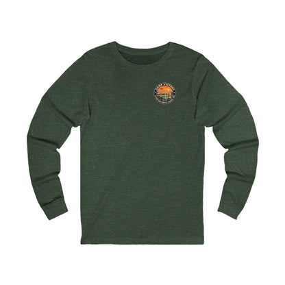 K-Factor Supply Co Camp Victory Travel (Long Sleeve - Back Print) T-Shirt S / Heather Forest