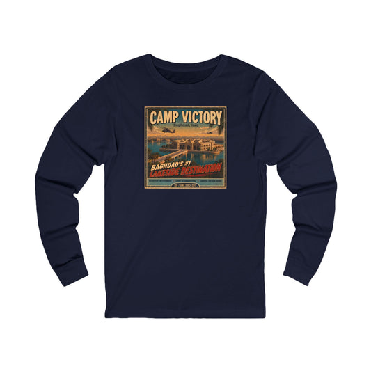 K-Factor Supply Co Camp Victory Travel  (Long Sleeve) T-Shirt S / Navy