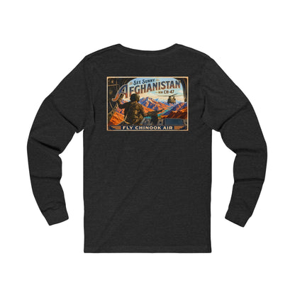 K-Factor Supply Co Chinook Air (Long Sleeve - Back Print) T-Shirt