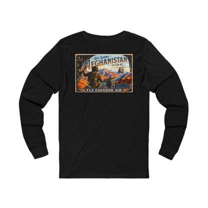K-Factor Supply Co Chinook Air (Long Sleeve - Back Print) T-Shirt