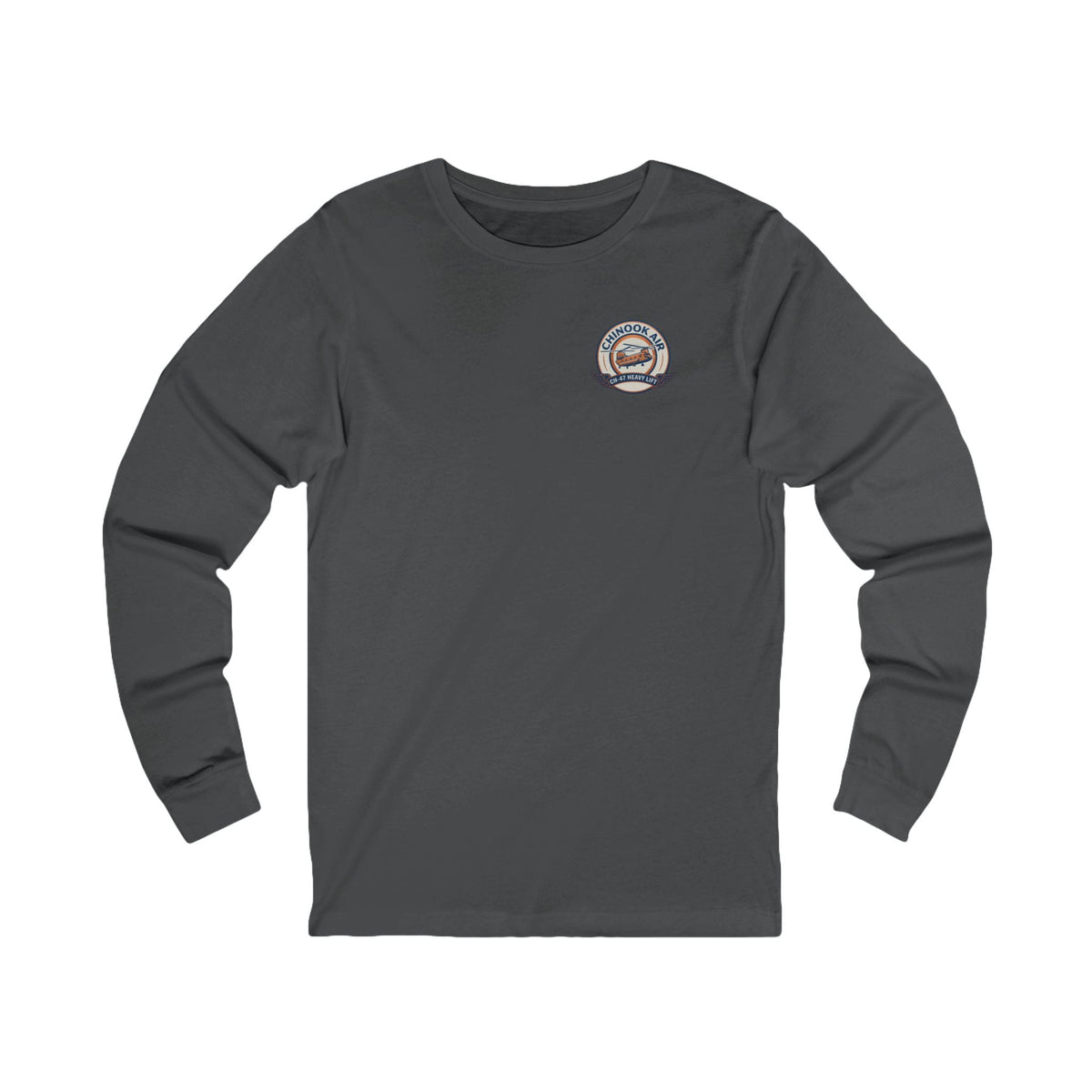 K-Factor Supply Co Chinook Air (Long Sleeve - Back Print) T-Shirt