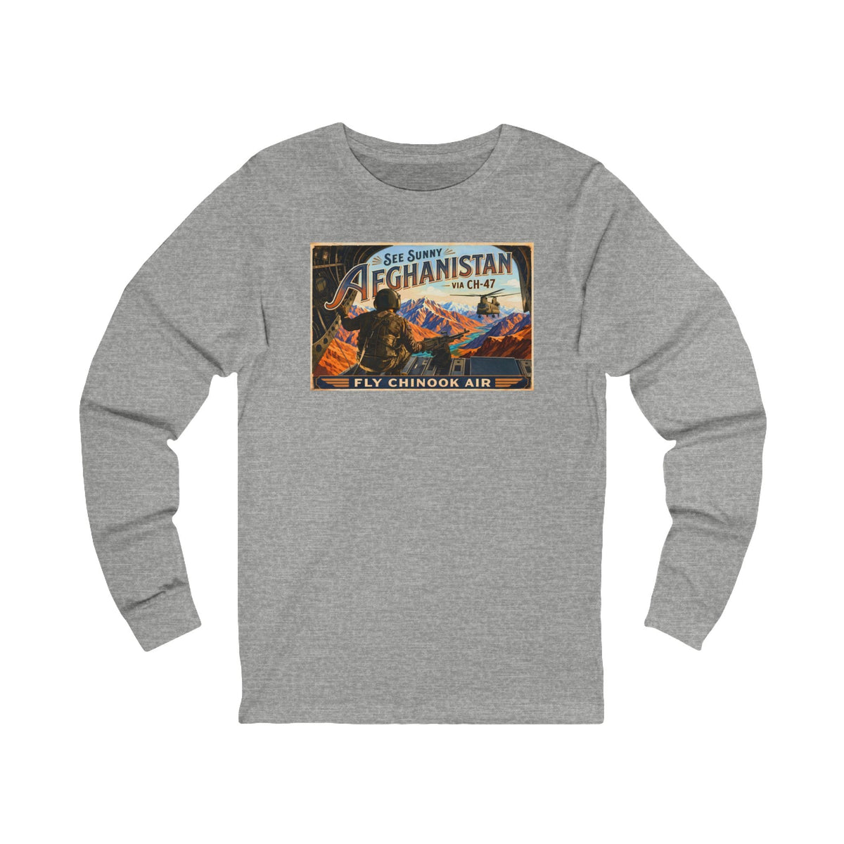 K-Factor Supply Co Chinook Air (Long Sleeve) T-Shirt S / Athletic Heather
