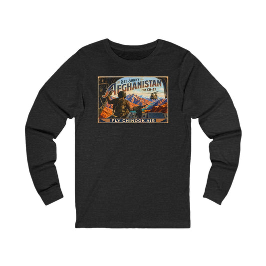 K-Factor Supply Co Chinook Air (Long Sleeve) T-Shirt S / Dark Grey Heather