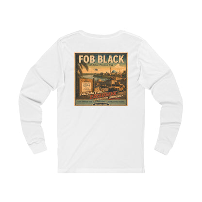 K-Factor Supply Co FOB Black Travel (Long Sleeve - Back Print) T-Shirt