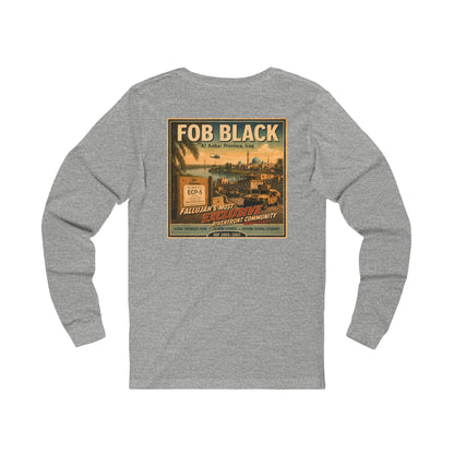 K-Factor Supply Co FOB Black Travel (Long Sleeve - Back Print) T-Shirt