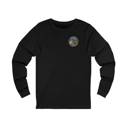 K-Factor Supply Co FOB Black Travel (Long Sleeve - Back Print) T-Shirt S / Black