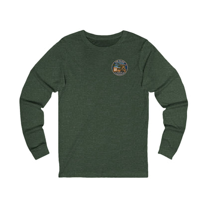 K-Factor Supply Co FOB Black Travel (Long Sleeve - Back Print) T-Shirt S / Heather Forest