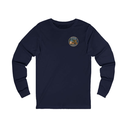 K-Factor Supply Co FOB Black Travel (Long Sleeve - Back Print) T-Shirt S / Navy