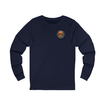 K-Factor Supply Co FOB Ghazni Travel (Long Sleeve - Back Print) T-Shirt
