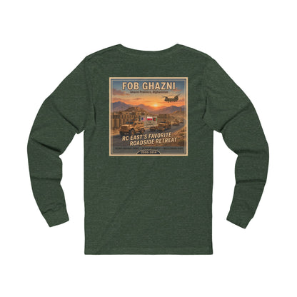 K-Factor Supply Co FOB Ghazni Travel (Long Sleeve - Back Print) T-Shirt