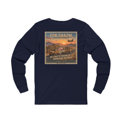 K-Factor Supply Co FOB Ghazni Travel (Long Sleeve - Back Print) T-Shirt S / Navy