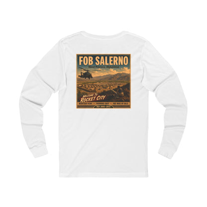 K-Factor Supply Co FOB Salerno Travel (Long Sleeve - Back Print) T-Shirt