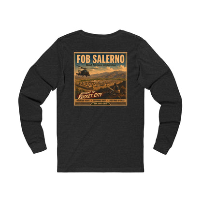 K-Factor Supply Co FOB Salerno Travel (Long Sleeve - Back Print) T-Shirt