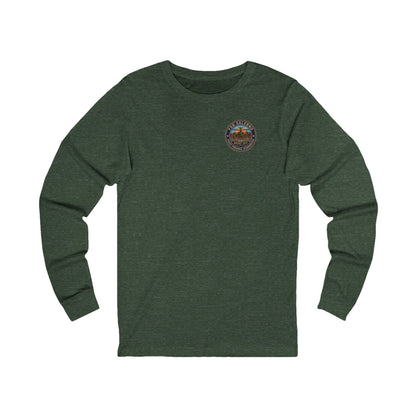 K-Factor Supply Co FOB Salerno Travel (Long Sleeve - Back Print) T-Shirt