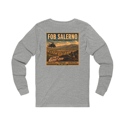 K-Factor Supply Co FOB Salerno Travel (Long Sleeve - Back Print) T-Shirt