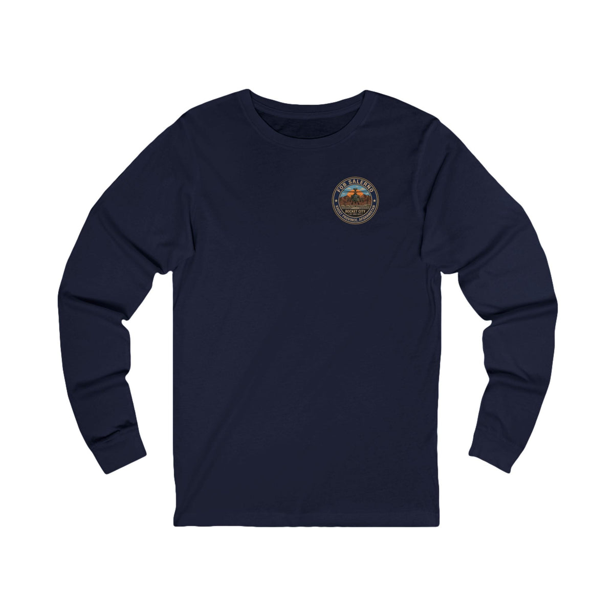 K-Factor Supply Co FOB Salerno Travel (Long Sleeve - Back Print) T-Shirt S / Navy