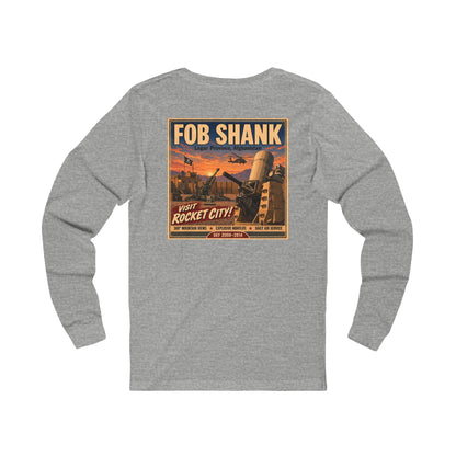 K-Factor Supply Co FOB Shank Travel [Long Sleeve - Back Print] T-Shirt S / Athletic Heather