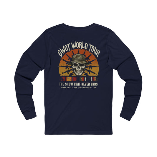 K-Factor Supply Co GWOT World Tour Mk 2 (Long Sleeve - Back Print) T-Shirt S / Navy