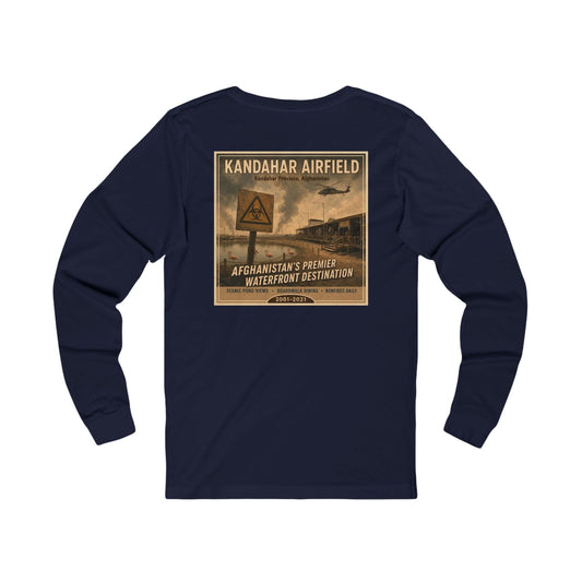 K-Factor Supply Co Kandahar Travel (Long Sleeve - Back Print) T-Shirt S / Navy