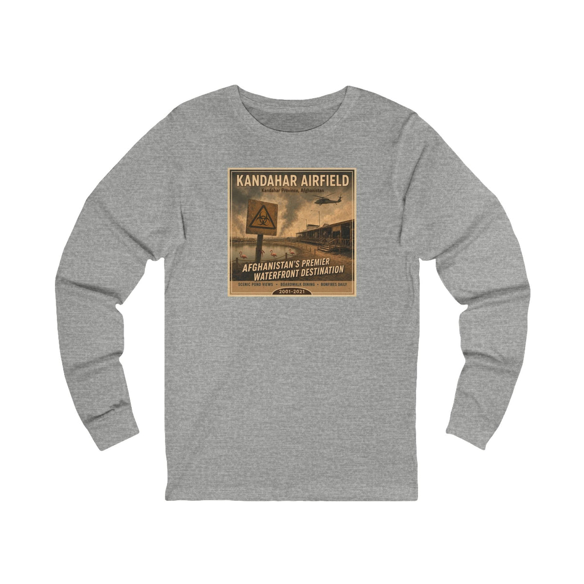 K-Factor Supply Co Kandahar Travel (Long Sleeve) T-Shirt S / Athletic Heather