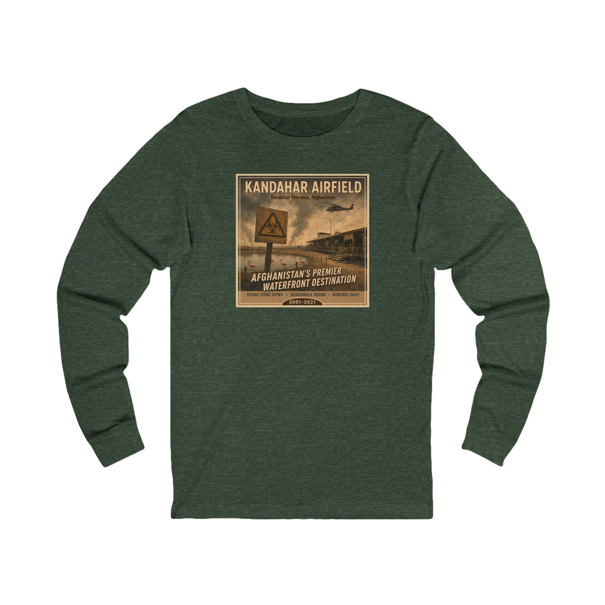 K-Factor Supply Co Kandahar Travel (Long Sleeve) T-Shirt S / Heather Forest