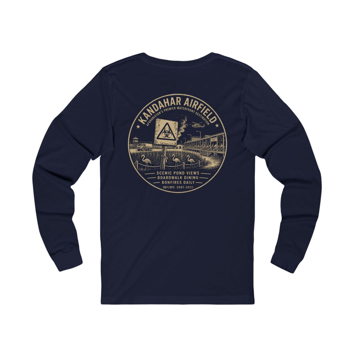 K-Factor Supply Co Kandahar Waterfront (Long Sleeve - Back Print) T-Shirt