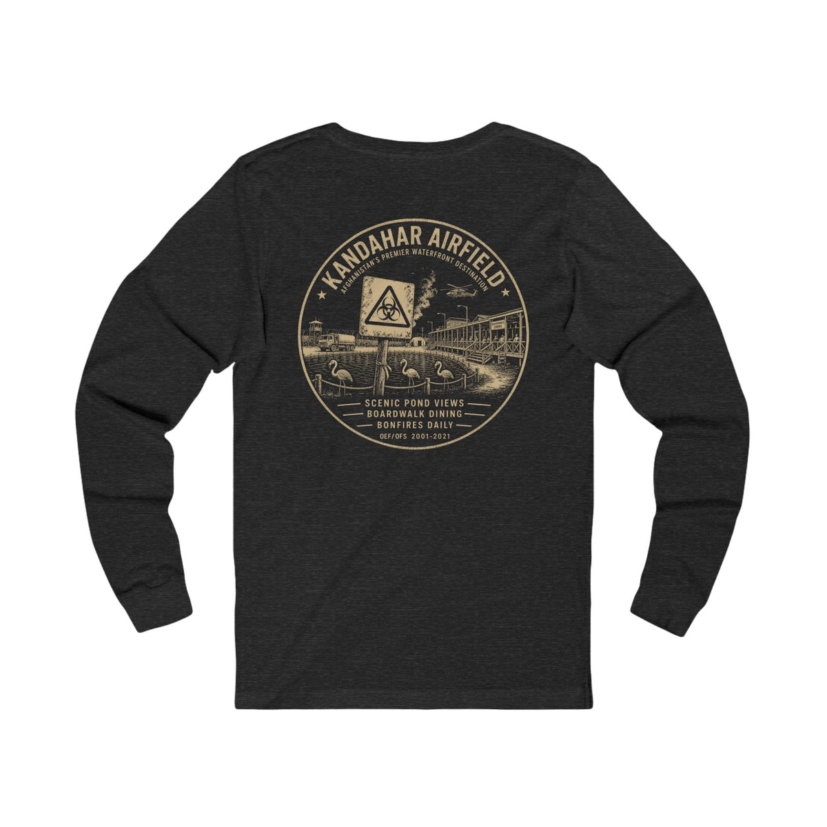 K-Factor Supply Co Kandahar Waterfront (Long Sleeve - Back Print) T-Shirt