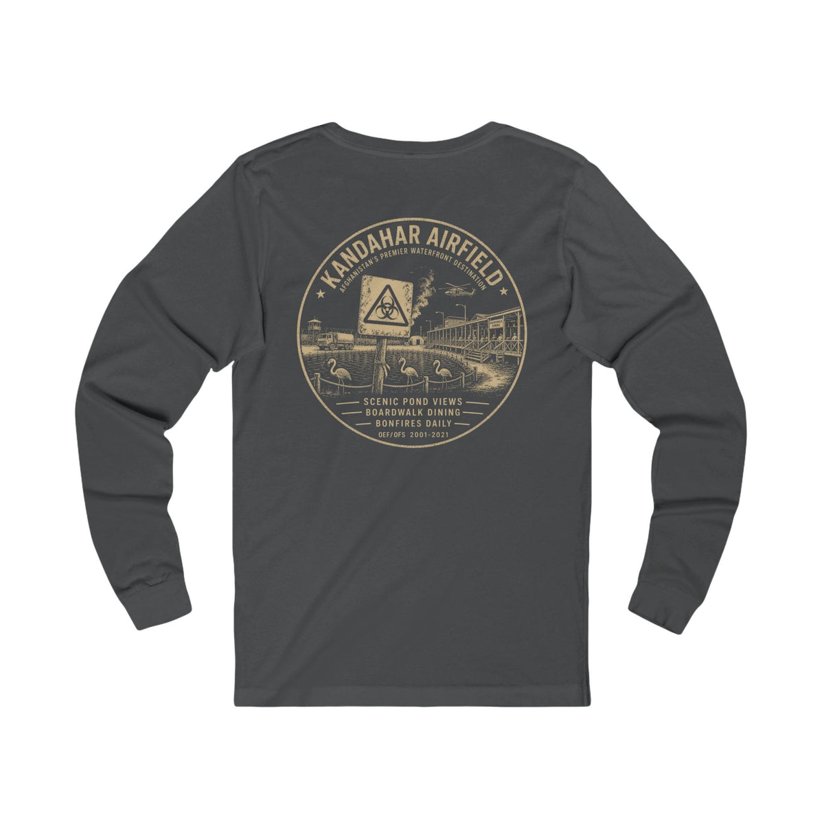K-Factor Supply Co Kandahar Waterfront (Long Sleeve - Back Print) T-Shirt