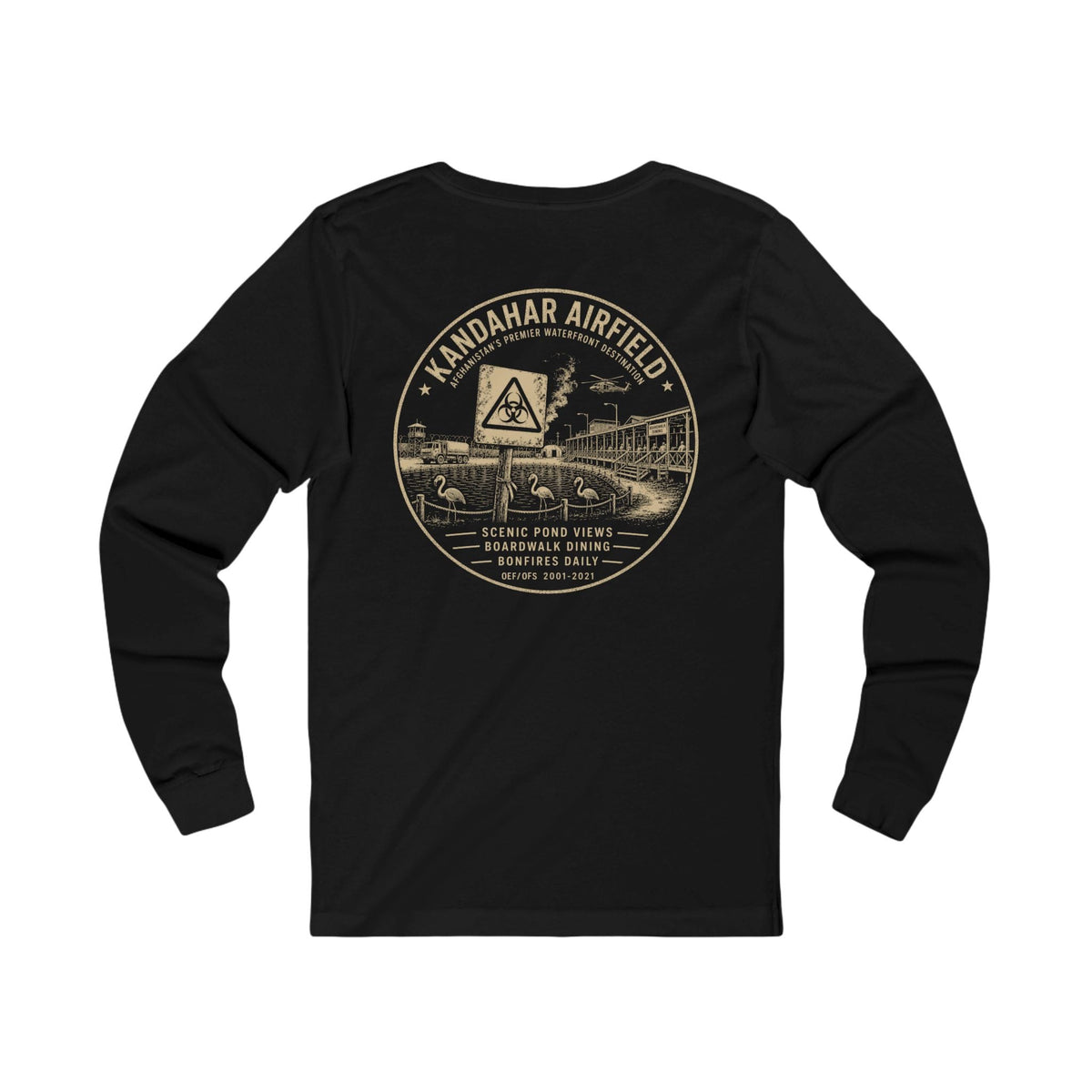 K-Factor Supply Co Kandahar Waterfront (Long Sleeve - Back Print) T-Shirt