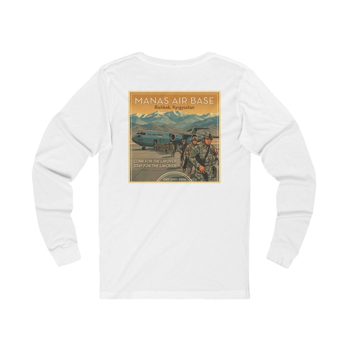K-Factor Supply Co Manas Layover (Long Sleeve - Back Print) T-Shirt