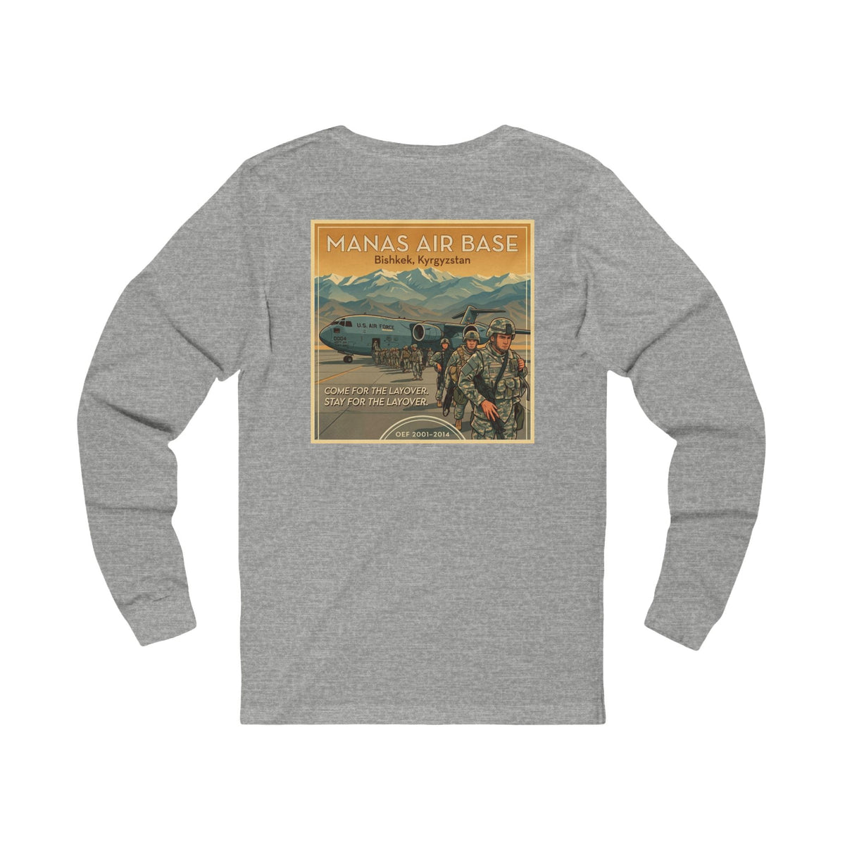 K-Factor Supply Co Manas Layover (Long Sleeve - Back Print) T-Shirt