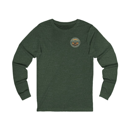 K-Factor Supply Co Manas Layover (Long Sleeve - Back Print) T-Shirt S / Heather Forest