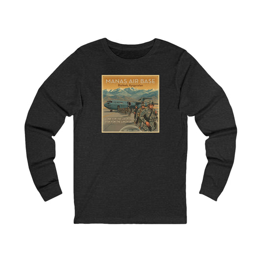 K-Factor Supply Co Manas Layover (Long Sleeve) T-Shirt S / Dark Grey Heather