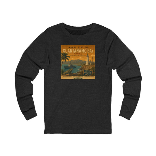 K-Factor Supply Co NSGB Cuba Travel (Long Sleeve) T-Shirt S / Dark Grey Heather