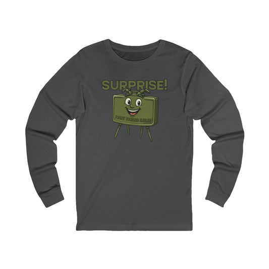 K-Factor Supply Co Surprise! (Long Sleeve) T-Shirt S / Asphalt