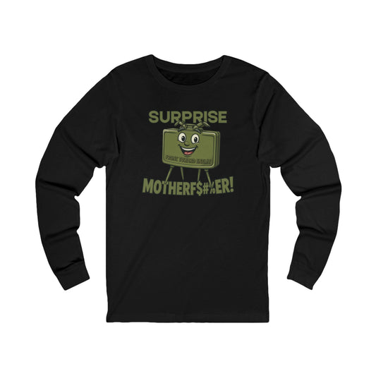 K-Factor Supply Co Surprise! Mk 2 (Long Sleeve) T-Shirt S / Black