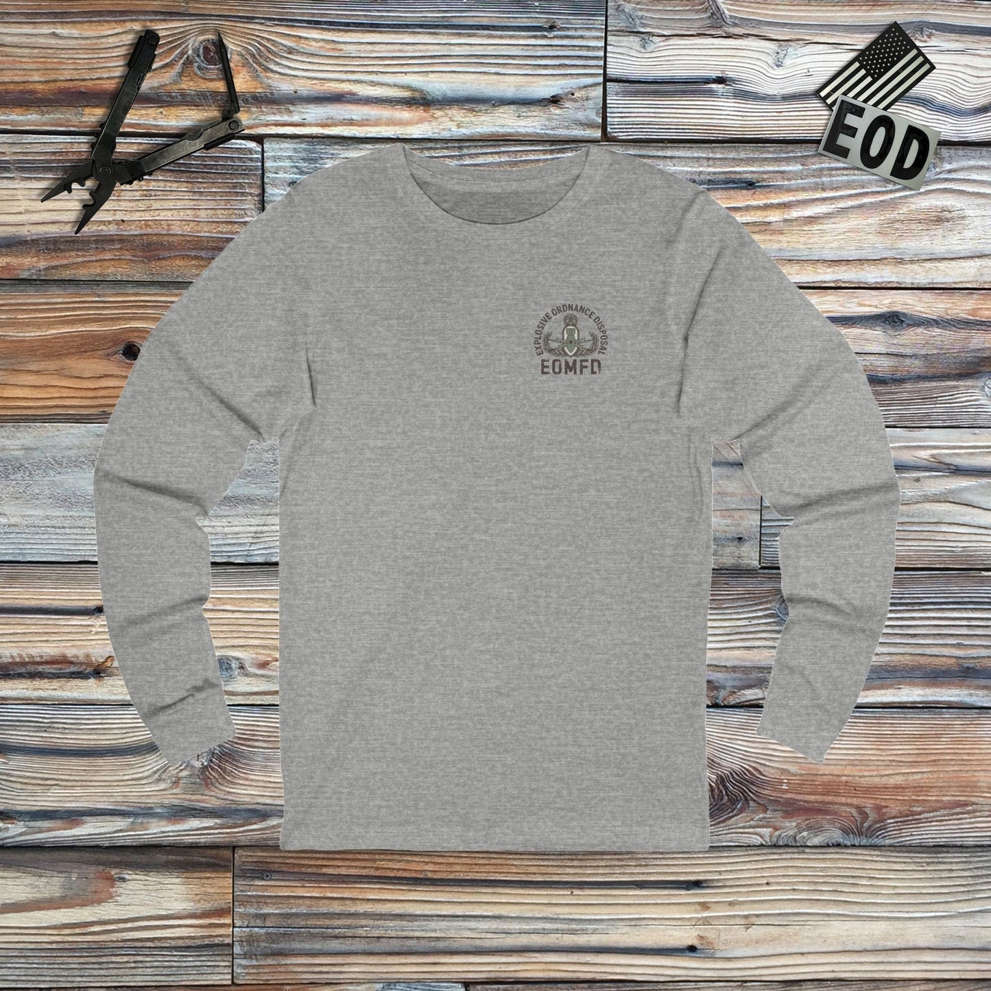 K-Factor Supply Co The Technician Tarot (Back Print) Long Sleeve S / Athletic Heather